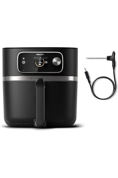 Philips Airfryer Xxl - 2200w, 50hz, 8.3l, Food Thermometer, Black - Hd9880/91