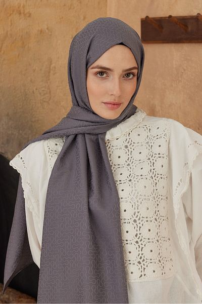 Modakaşmir شال بنمط قطرة من سلسلة الجاكار الحريري