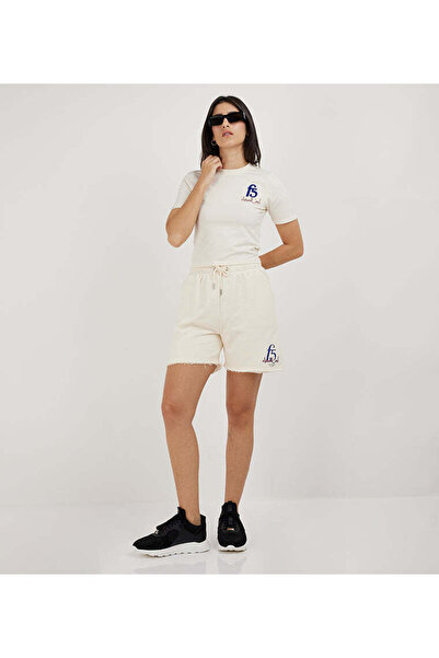 F5 Cropped Varsity T-Shirt For Women