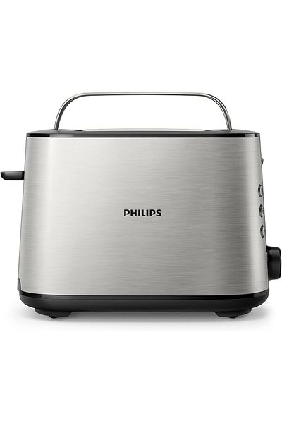 Philips Viva Collection Toaster - 950w, Bun Warmer, 8 Settings - Hd2650/91 - Black