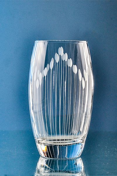 DECOCIA Pudgy 6 Pieces Large Size Water and Soft Drink Glasses 500cc Vega Patterned