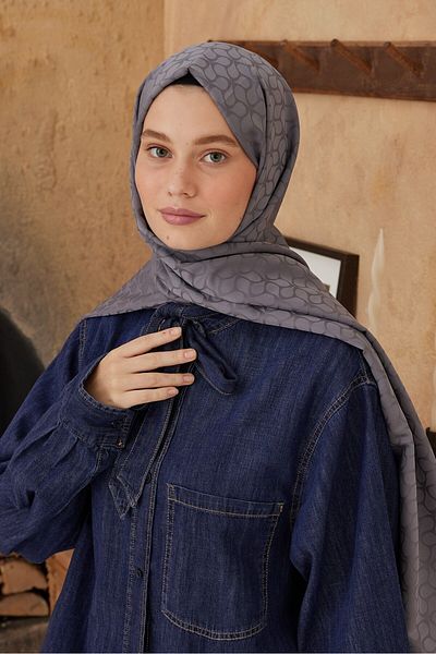 Modakaşmir شال بنمط الفول السوداني من سلسلة الجاكار الحريري