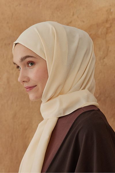 Modakaşmir Şal cu model cerc din seria Jacquard mătăsos