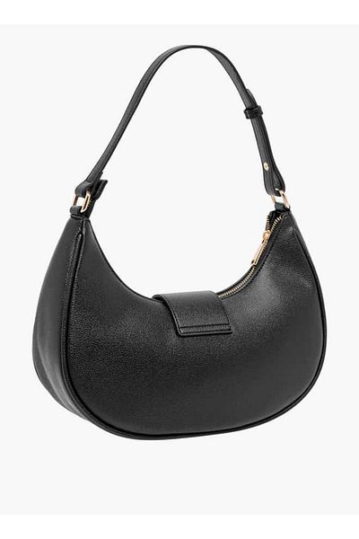 Le Confort Monogram Print Hobo Bag with Zip Closure and Handle