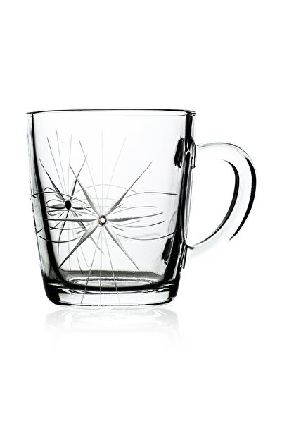 DECOCIA K220 2-Piece Glass Mug 340cc Mira Patterned