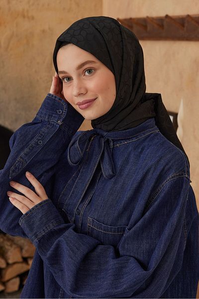 Modakaşmir Şal cu model de arahide din seria Jacquard mătăsos