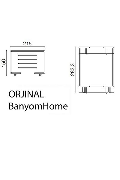 ÇELİK BANYO Oțel inoxidabil Aur Aur Lidya 2 bucăți 15x22 cm Suport pentru șampon Raft pentru baie