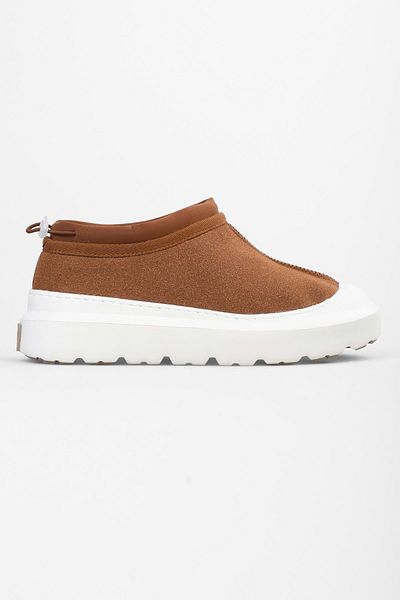 Shoeberry Γυναικείες μπότες Arlo White-Tan Suede