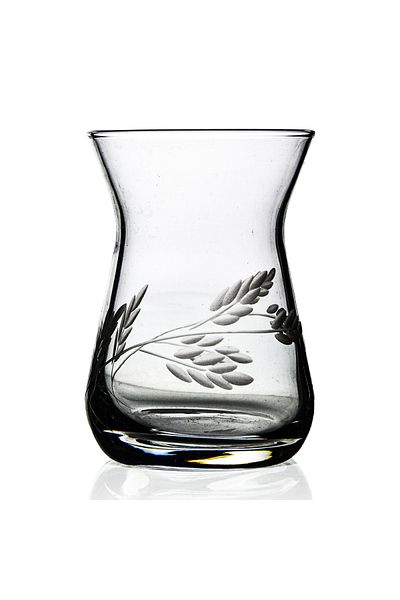 DECOCIA Herdem 6-Piece Tea Glass 132 Cc with Shoot Pattern