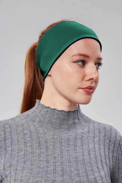 Sonbaharmoda Flexible Combed Cotton Women's Sports Hair Band - Seamless