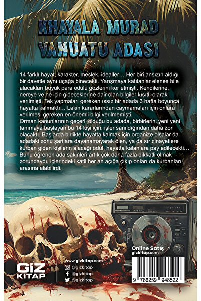 Giz Kitap Vanuatu Adası - Yaşam Savaşı / Khayala Murad / Giz Kitap / 9786259948522