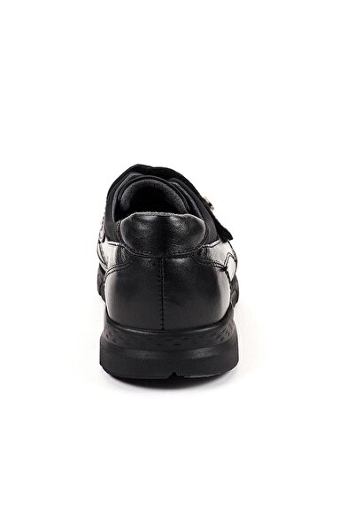 Forelli 29445-g Iris Siyah Kadın Comfort Deri Ayakkabı