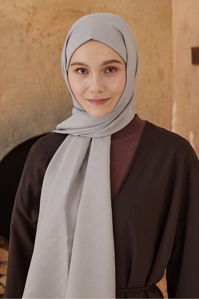 Modakaşmir Şal cu model cerc din seria Jacquard mătăsos