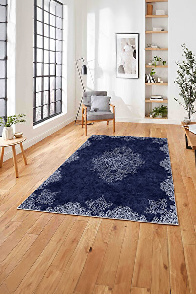 Napoli Home Baskılı Klasik Otantik Model Yıkanabilir Kaymaz Taban Yolluk Mutf...