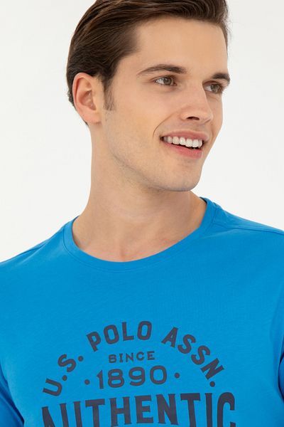 U.S. Polo Assn. Ανδρικό μπλουζάκι με κανονική εφαρμογή Crew Neck Saks 50282005 -vr045