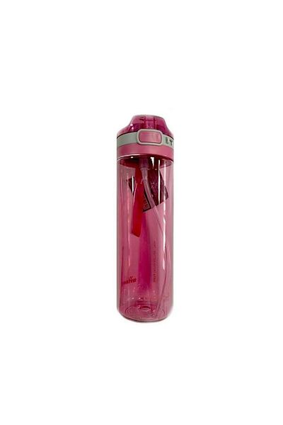Gıpta Tritan Water Bottle with Trim Straw and Lock 600 ml Pink K7582