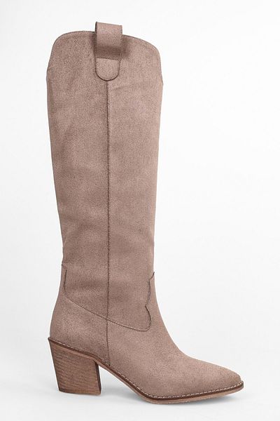 Shoeberry Rebel-Cowboystiefel aus Nerz-Wildleder für Damen