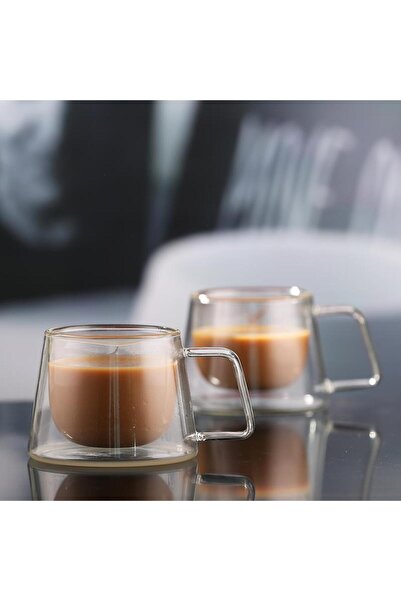 Perotti Double Wall Glass Mug 200 ml 12476 (2 Pieces)