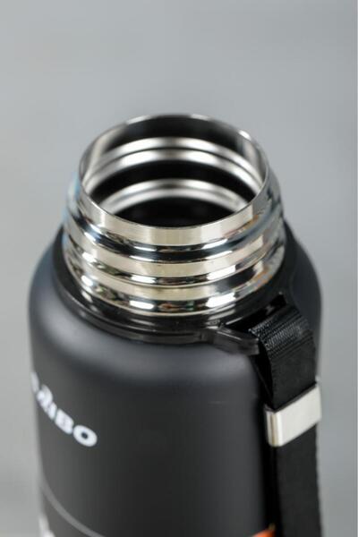 Kapris Saibo 1 Liter Double Layer Steel Thermos Black