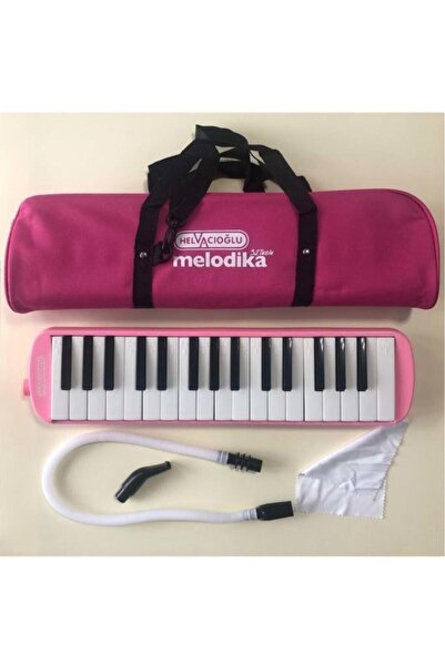 Helvacıoğlu 32k 32 Tuşlu Melodika Bez Çantalı - Pembe.