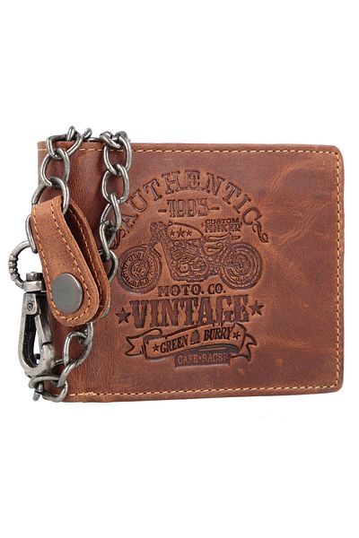 Greenburry Vintage Cafe Racer wallet RFID leather 12 cm