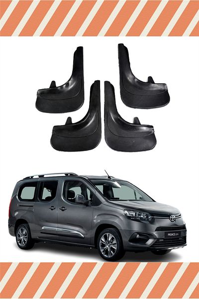 FİXFLEX Toyota Proace City 4-Piece Dust Cover Fender Mud Flap