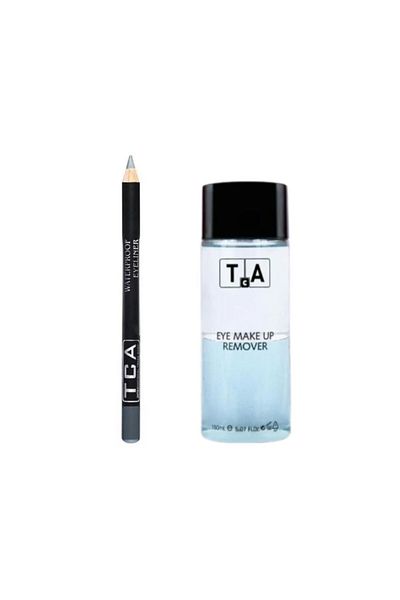 TCA Studio Make Up 150 ml Waterproof Eye Makeup Remover - Dark Gray Eyeliner Gift