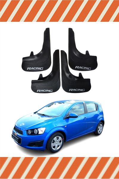 FİXFLEX Chevrolet Aveo Hb 2011 And Later Racing Written 4-Piece Gaiter Cover Fender Mudflap
