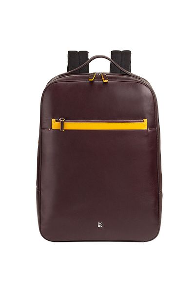 DUDU Backpack leather 40.5 cm laptop compartment