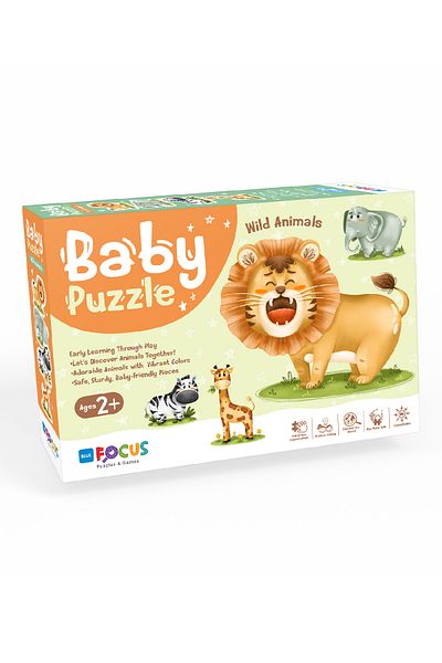 Blue Focus لغز الطفل - الحيوانات البرية (الحيوانات البرية)