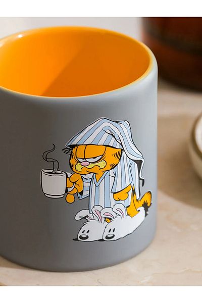 LC Waikiki Lcw Gray Garfield Printed Ceramic Mug 320 ml