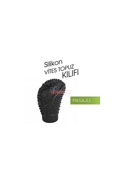 Carub Black Silicone Oval Gear Shift Knob Case - Massage
