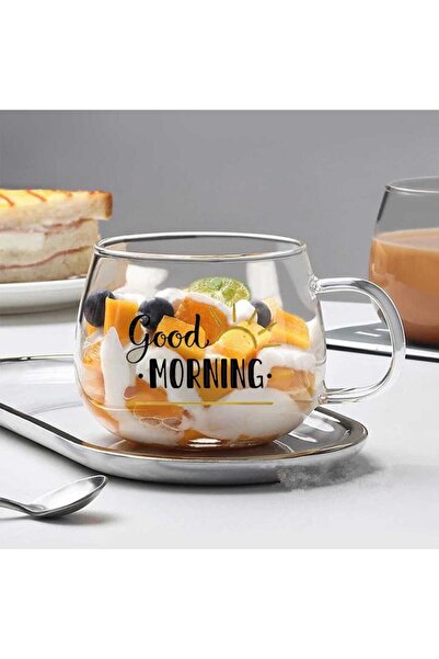 Perotti 14310 Good Morning 400 ml 2-Piece Glass Mug Magnolia Glass