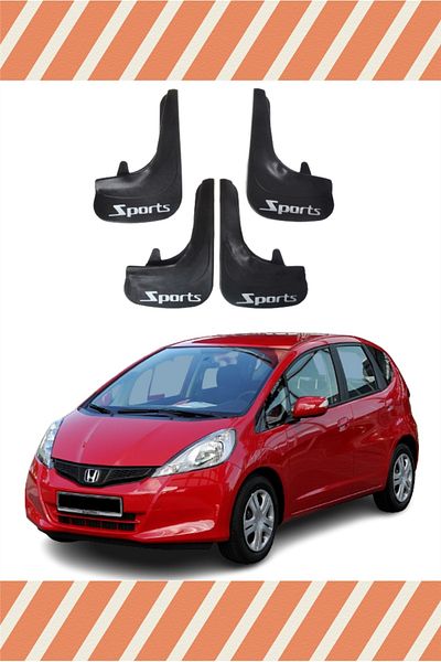 FİXFLEX Honda Jazz 2009-2015 Sports Written 4-Piece Gaiter Cover Fender Mudflap