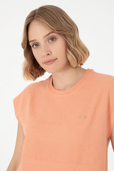 U.S. Polo Assn. Tricou de damă Salmon Crew Neck 50281947-VR047