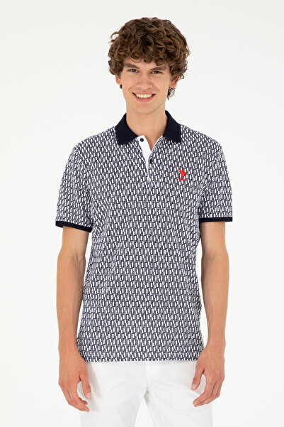 U.S. Polo Assn. Men's Regular Fit Polo Neck Navy Blue T-Shirt 50281928-Vr033