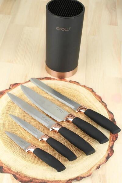 AROW Brenda Lüks Bıçak Seti Siyah Renk