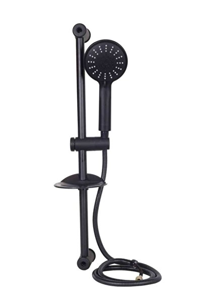 Knitex Siyah Duş Seti Örgülü 3143