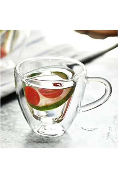 Perotti Double Wall 250 ml Glass Mug 12466 (2 Pieces)