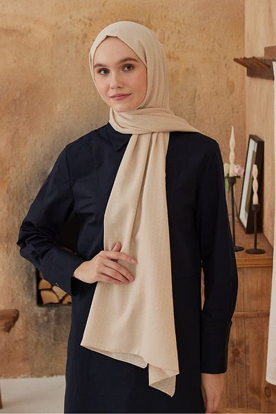 Modakaşmir Soft Jacquard Series Ring Pattern Shawl