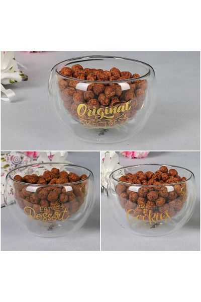 Perotti Single Double Wall Glass Bowl Double Bowl 300ml 13796