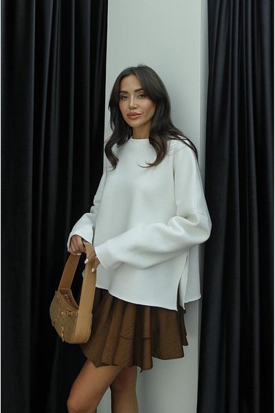 Havoş Mikina Ecru Pratt Raised Slit