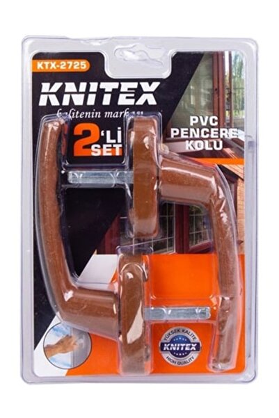 Knitex Ktx-2725 Plastik Pencere Kolu 2 Li Kahverengi-55