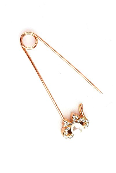 OSESHOP İncili ve Zirkon Taş Detaylı 925ayar Gümüş Üzerine Rose Altın Kaplama...