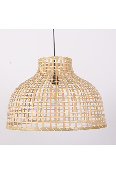 Mylamp Meridyen  55x38cm Doğal Bambu Avize