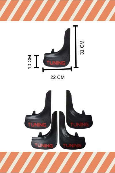 Heda Tex Db Suziki Maruti Racing Written 4-Piece Leggings Mudguard Mudguard