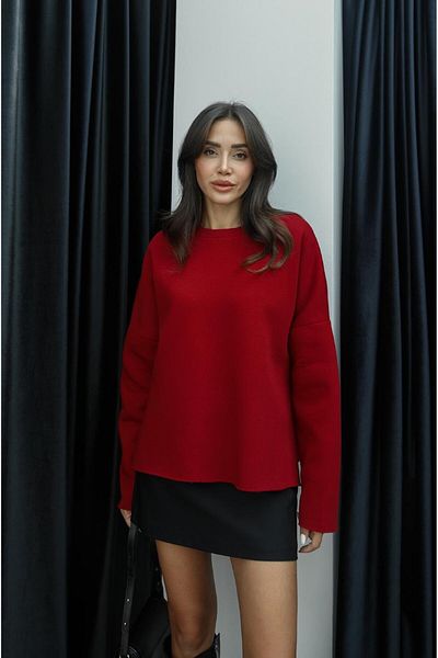 Havoş Mikina Claret Red Pratt Raised Slit