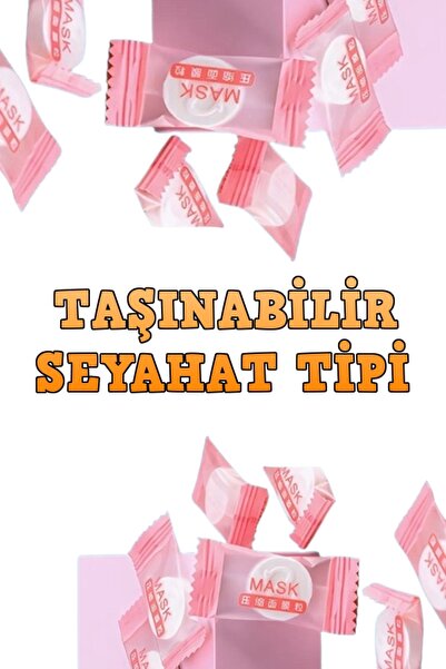 xolo Sıkıştırılmış Yüz Maskesi Dıy Kağıt Maske Tabletleri 10 Adet