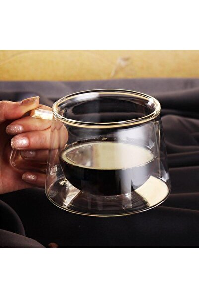 Perotti Double Wall Glass Mug 200 ml 12476 (2 Pieces)