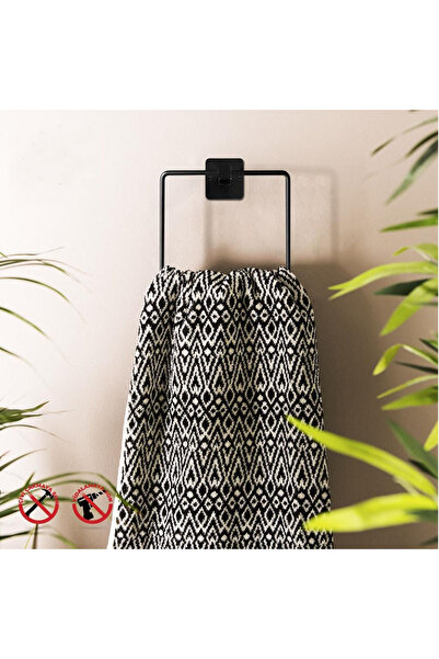 Knitex Vakumlu Siyah Lüx Kare Havluluk 2919